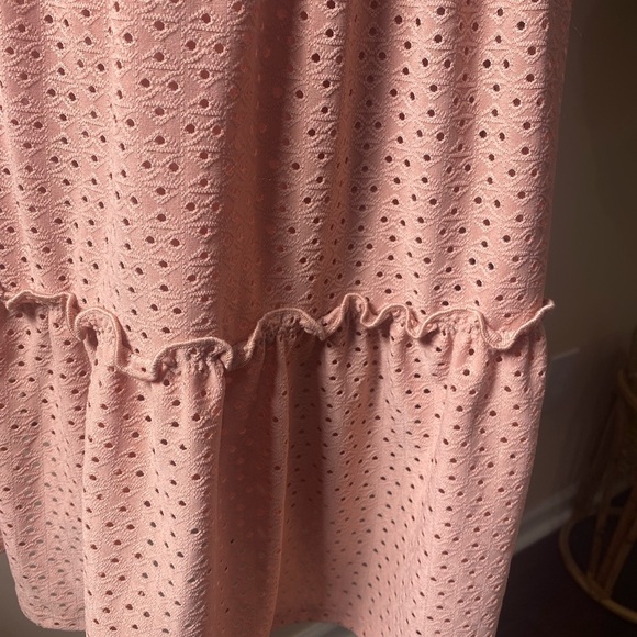 Speechless Pink Babydoll Tank Dress Embroidered Cottage Core Summer Dress Small - Picture 4 of 16